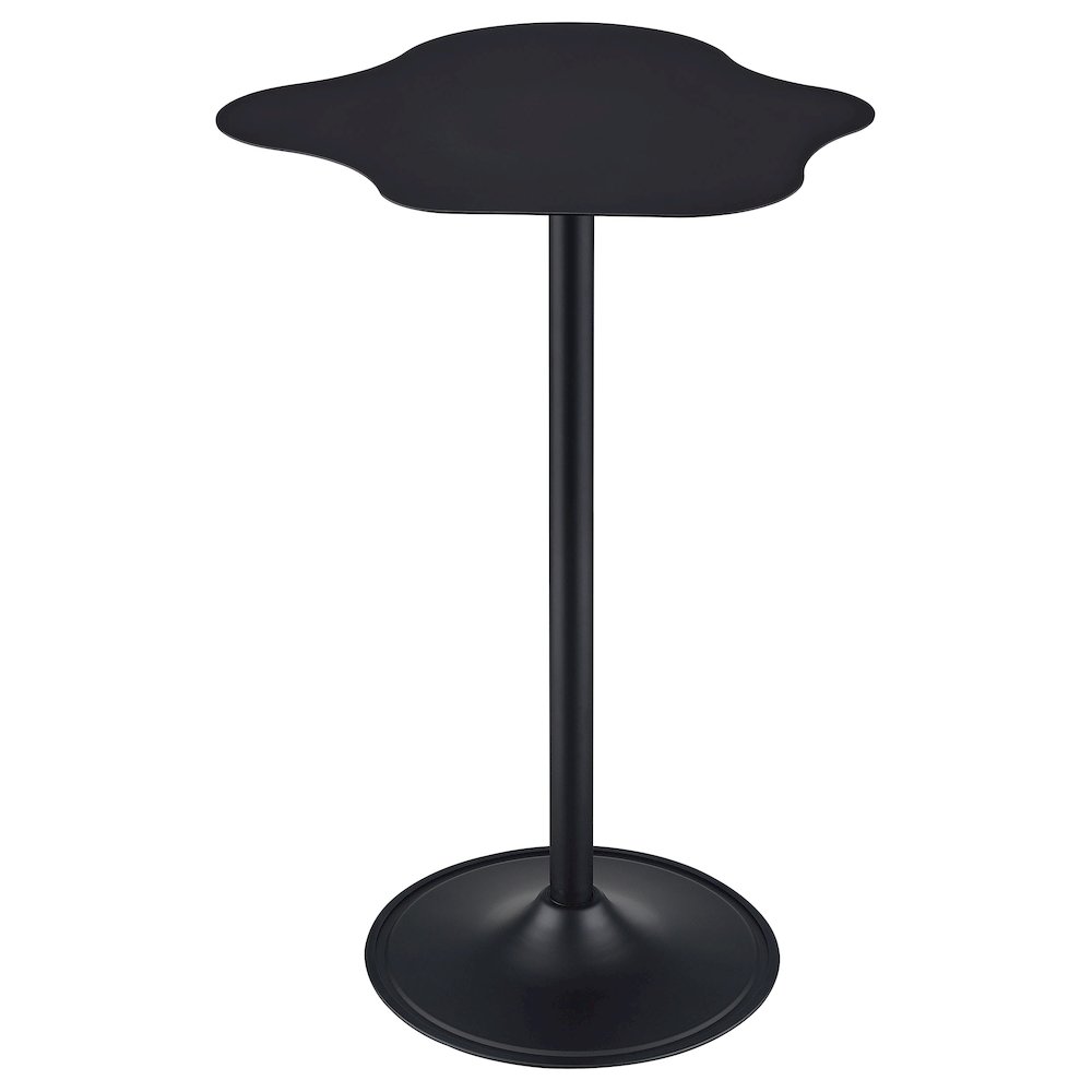 Keanu Curved 29-inch Cloud-Shaped Bistro Bar Table Black. Picture 3