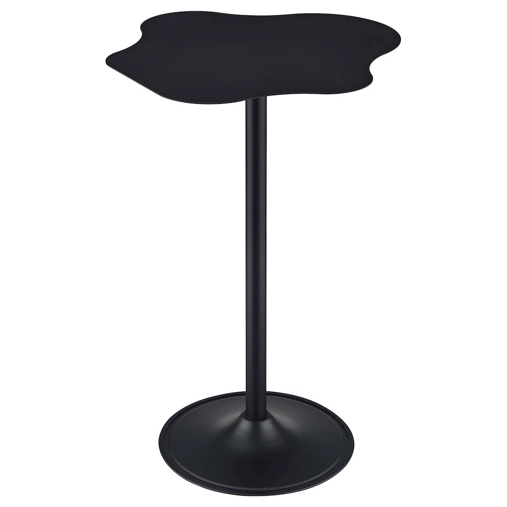 Keanu Curved 29-inch Cloud-Shaped Bistro Bar Table Black. Picture 4