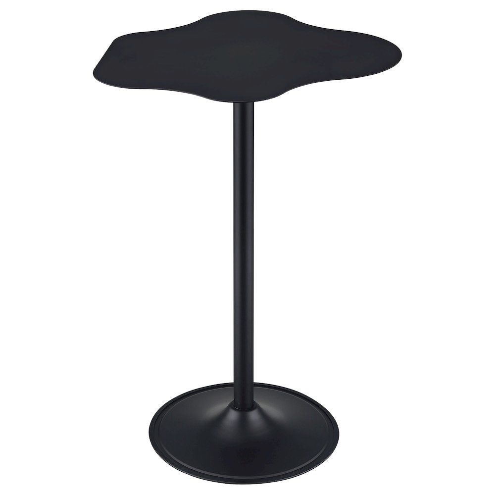 Keanu Curved 29-inch Cloud-Shaped Bistro Bar Table Black. Picture 5