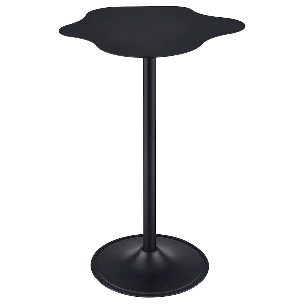 Keanu Curved 29-inch Cloud-Shaped Bistro Bar Table Black. Picture 6