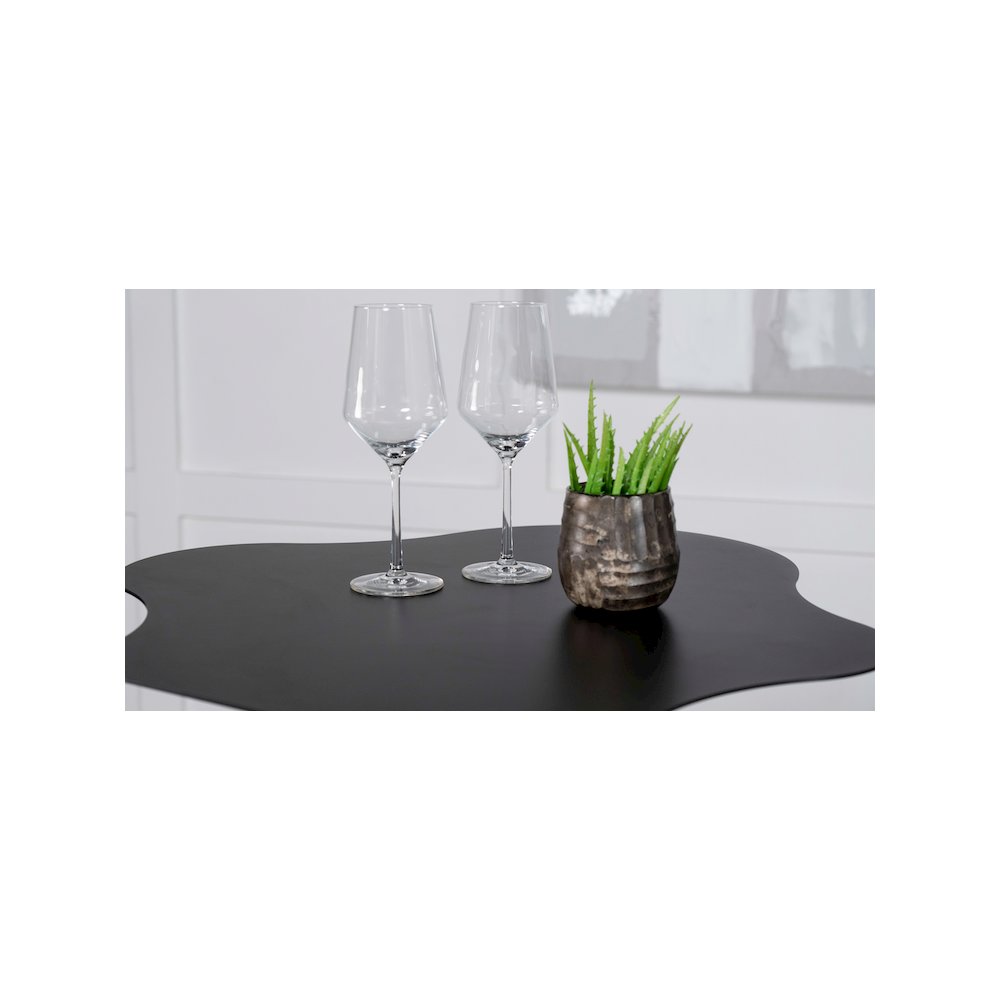 Keanu Curved 29-inch Cloud-Shaped Bistro Bar Table Black. Picture 11