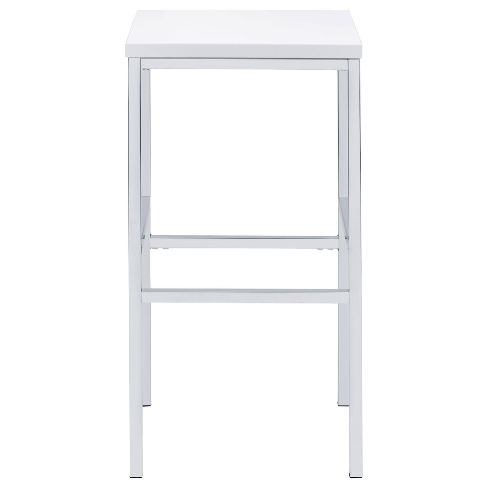 Natividad 5-piece Pub Height Bar Table Set White High Gloss. Picture 6