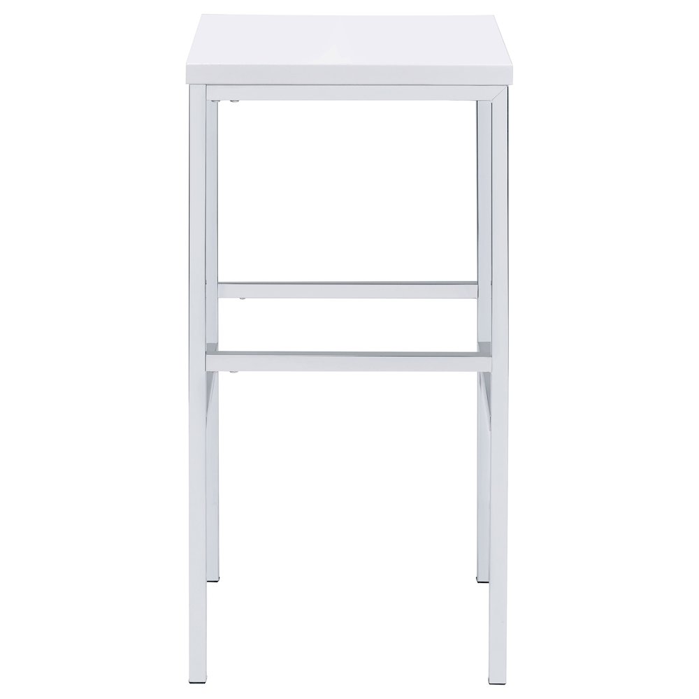 Natividad 5-piece Pub Height Bar Table Set White High Gloss. Picture 8