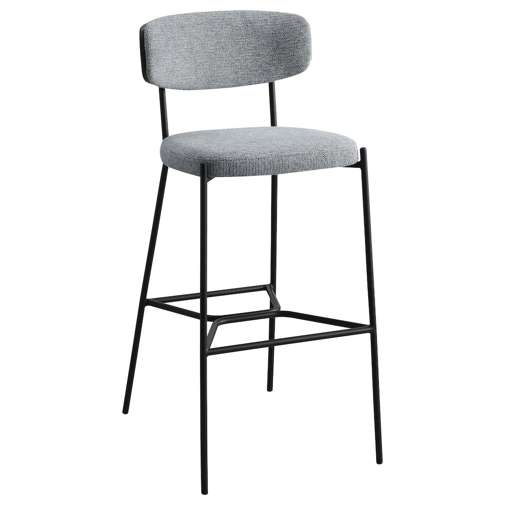 Elison Pub Height Bar Stool Grey (Set of 2). Picture 3