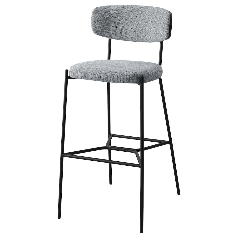 Elison Pub Height Bar Stool Grey (Set of 2). Picture 5