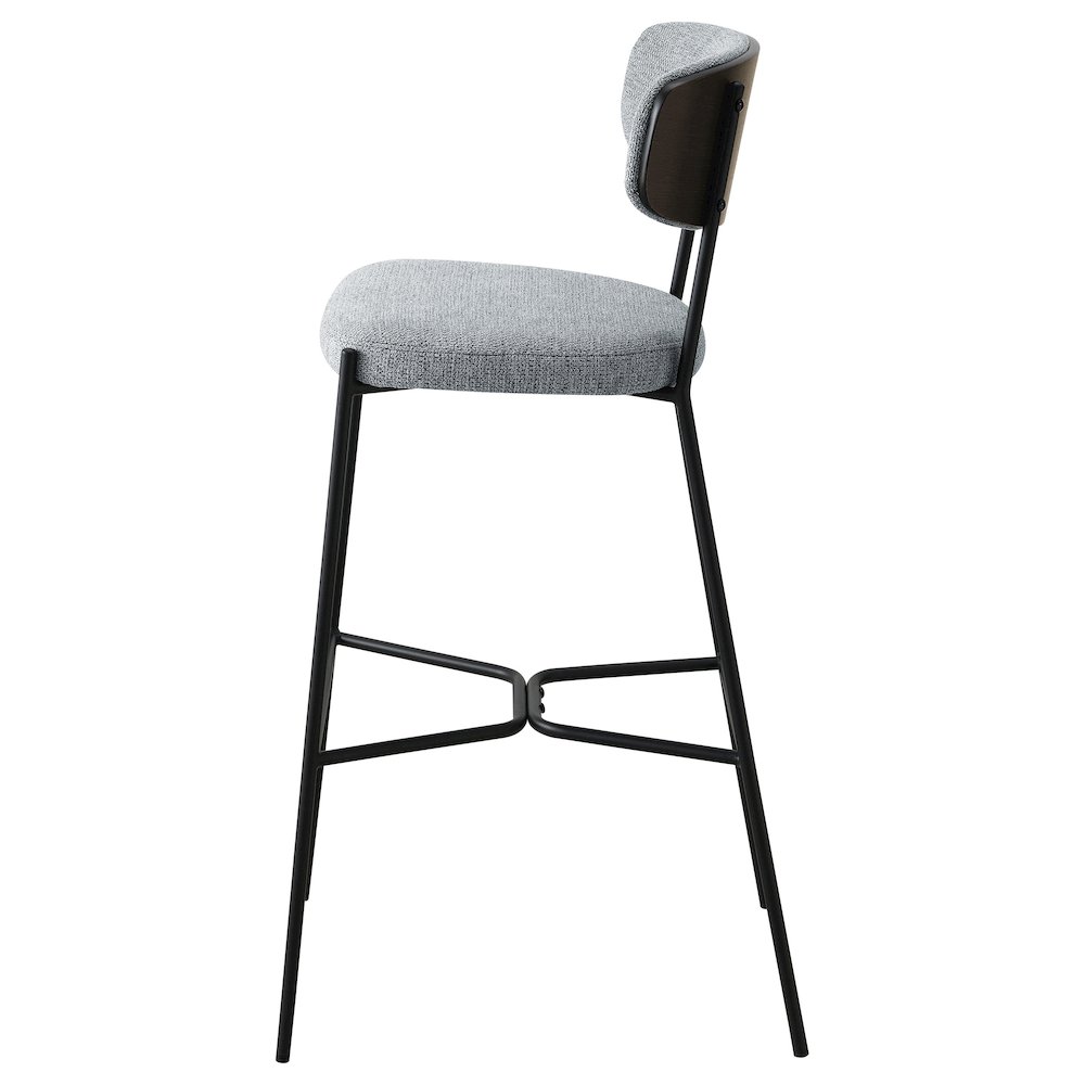 Elison Pub Height Bar Stool Grey (Set of 2). Picture 6