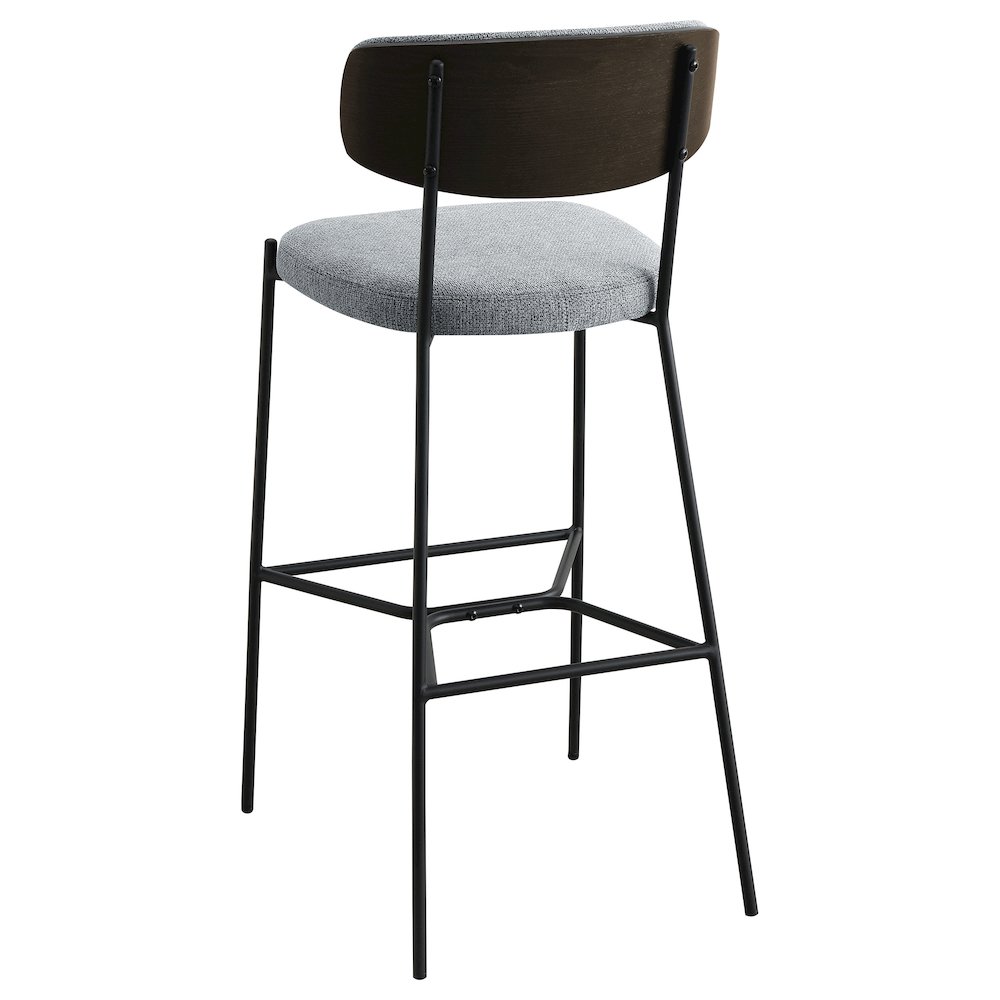 Elison Pub Height Bar Stool Grey (Set of 2). Picture 7