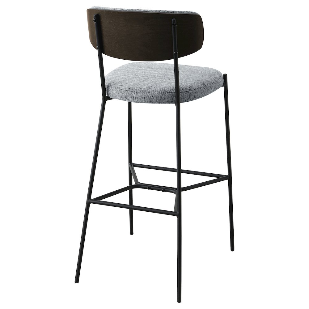 Elison Pub Height Bar Stool Grey (Set of 2). Picture 8