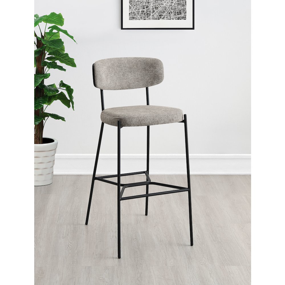 Elison Pub Height Bar Stool Light Brown (Set of 2). Picture 10