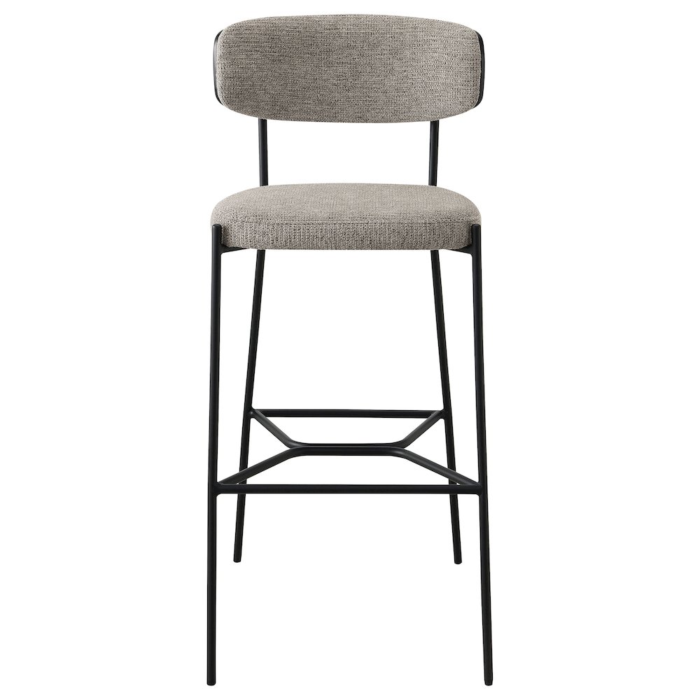 Elison Pub Height Bar Stool Light Brown (Set of 2). Picture 4