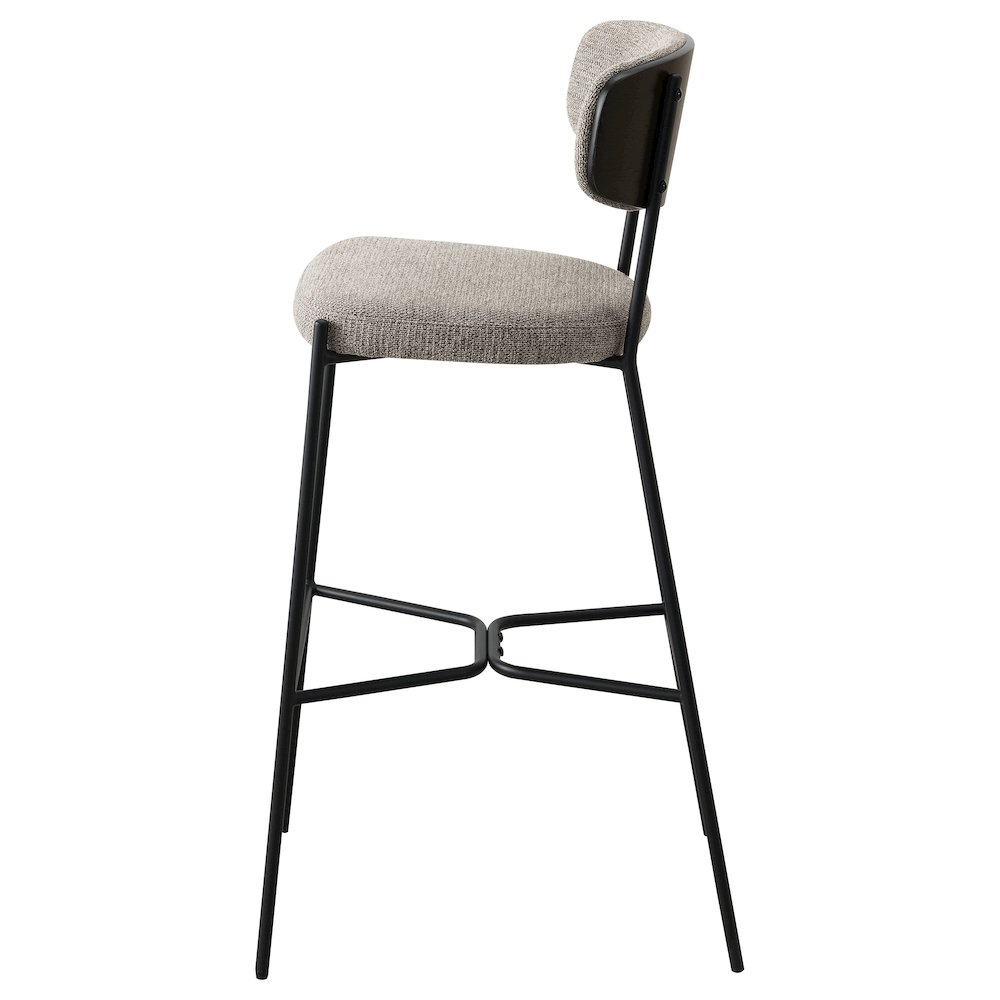 Elison Pub Height Bar Stool Light Brown (Set of 2). Picture 6