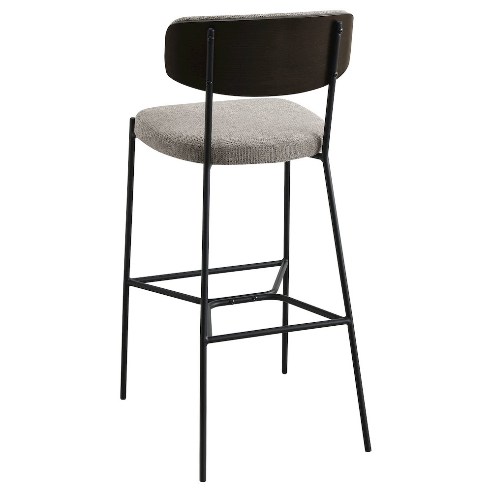 Elison Pub Height Bar Stool Light Brown (Set of 2). Picture 7
