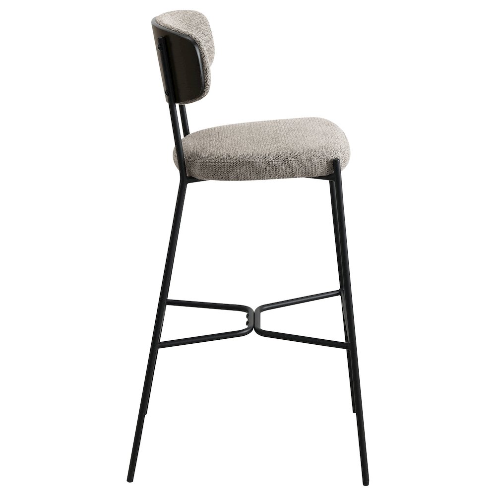 Elison Pub Height Bar Stool Light Brown (Set of 2). Picture 9