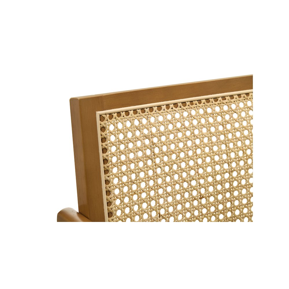 Kane Woven Rattan Wood Bar Chair Light Walnut (Set of 2). Picture 12