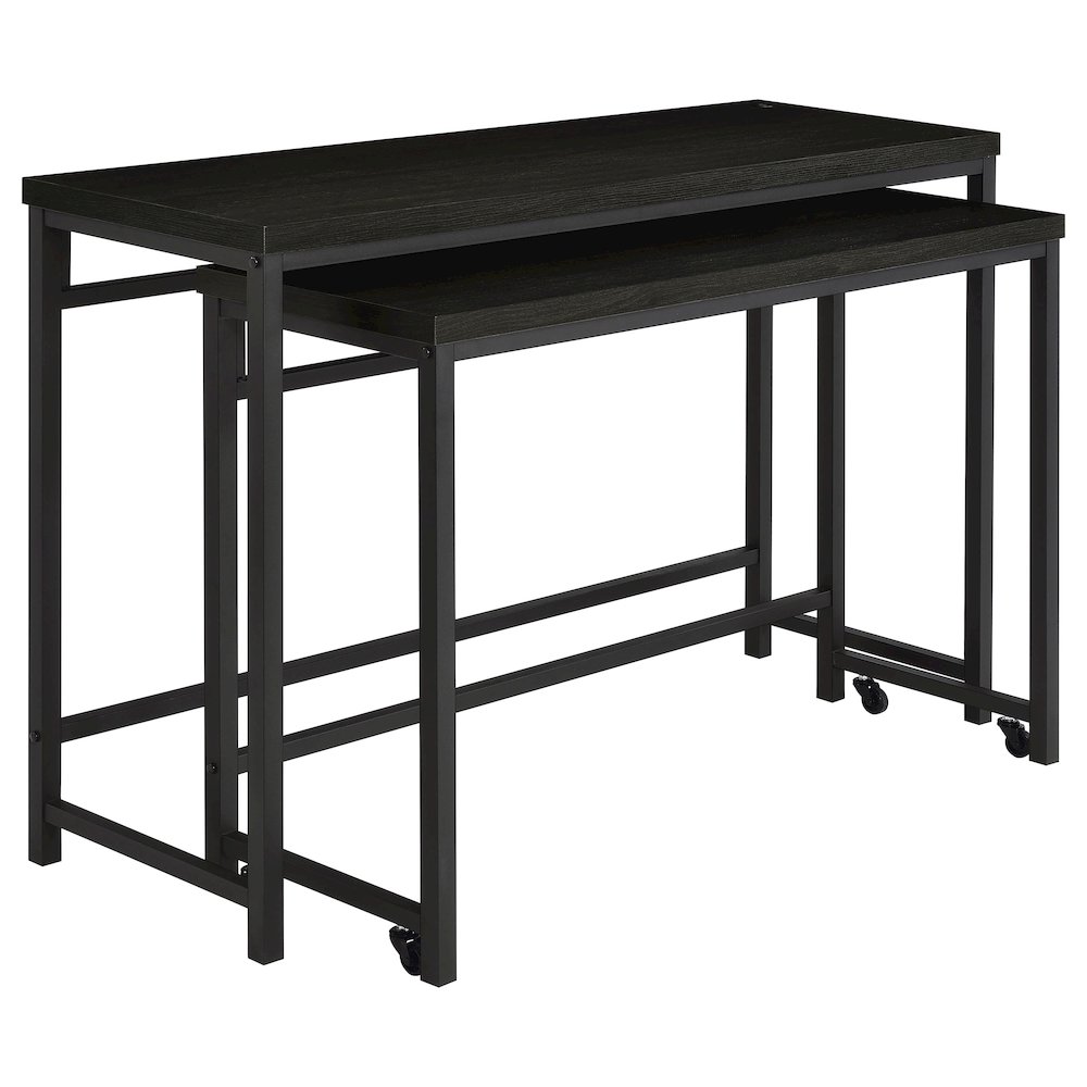 Hawes 4-piece Multipurpose Counter Height Table Set Black. Picture 1