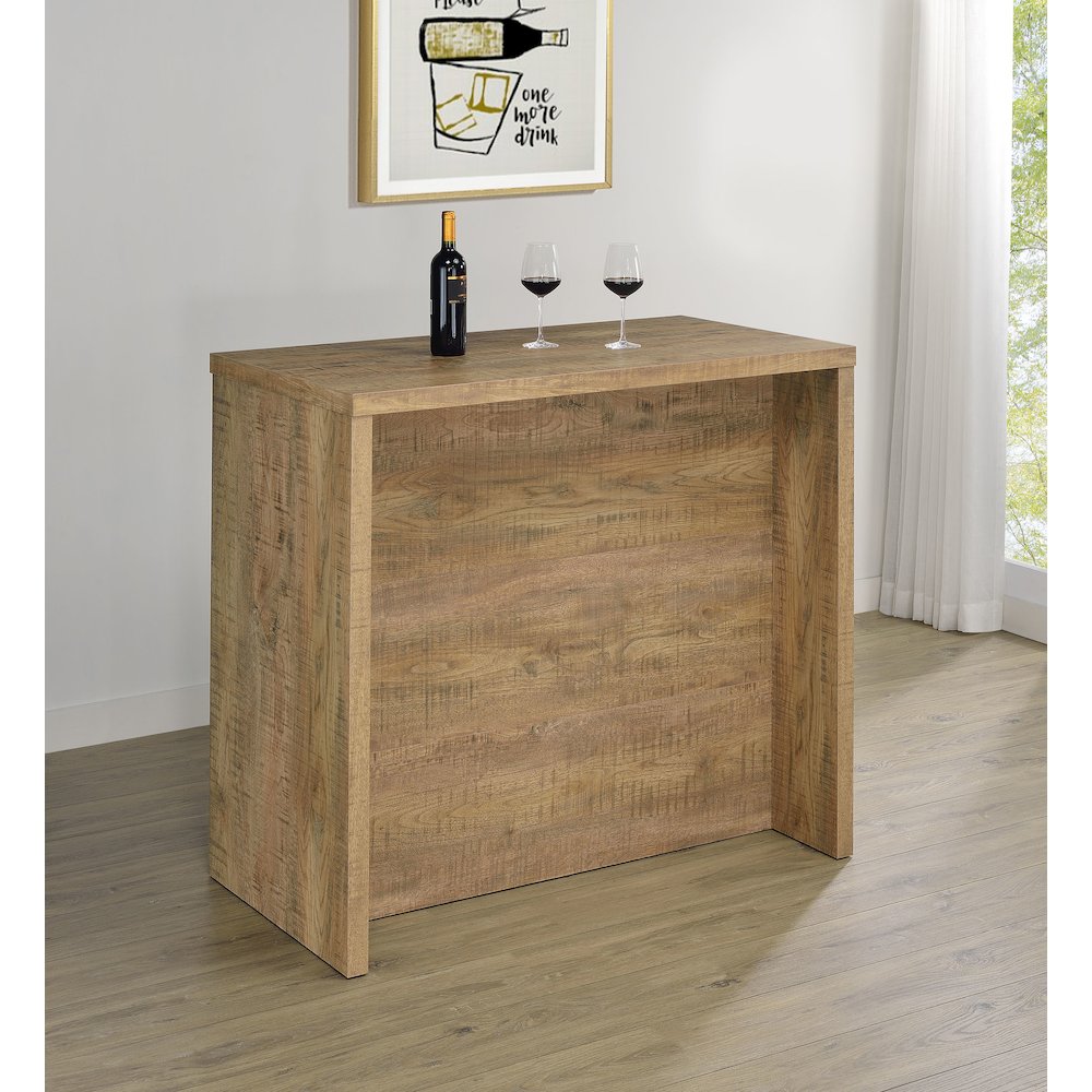 Topanga Engineered Wood Freestanding Home Bar Mango. Picture 1