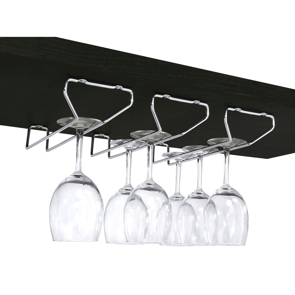 Risley 2-door Circular LED Home Bar Cabinet Dark Charcoal. Picture 15