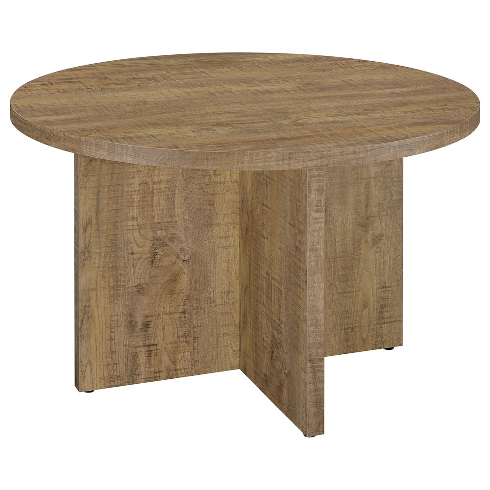 Jamestown Round 47-inch Composite Wood Dining Table Mango. Picture 1