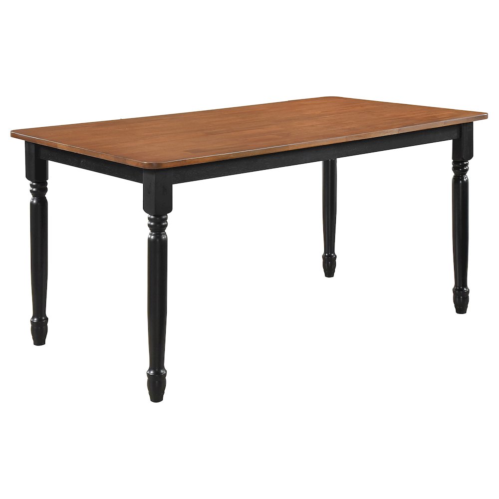 Hollyoak Rectangular 63-inch Wood Dining Table Walnut. Picture 1