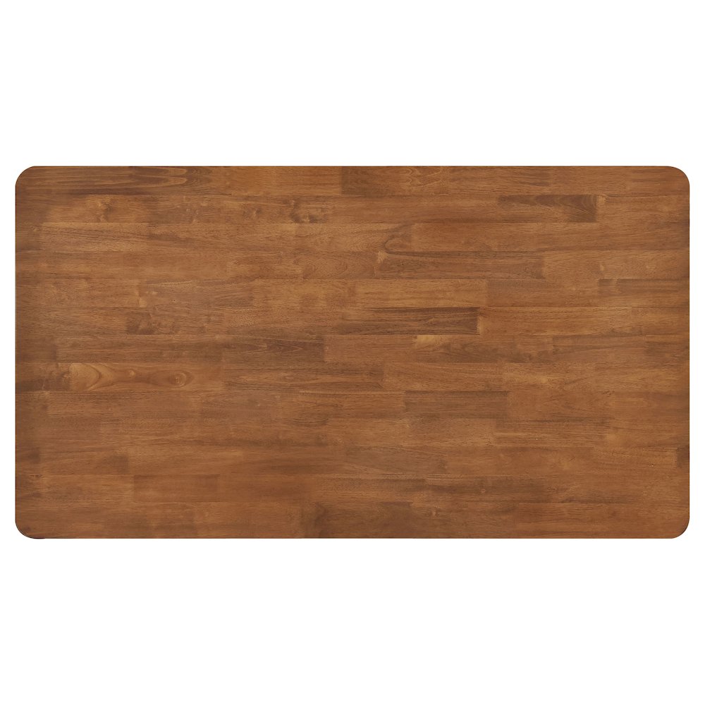 Hollyoak Rectangular 63-inch Wood Dining Table Walnut. Picture 8