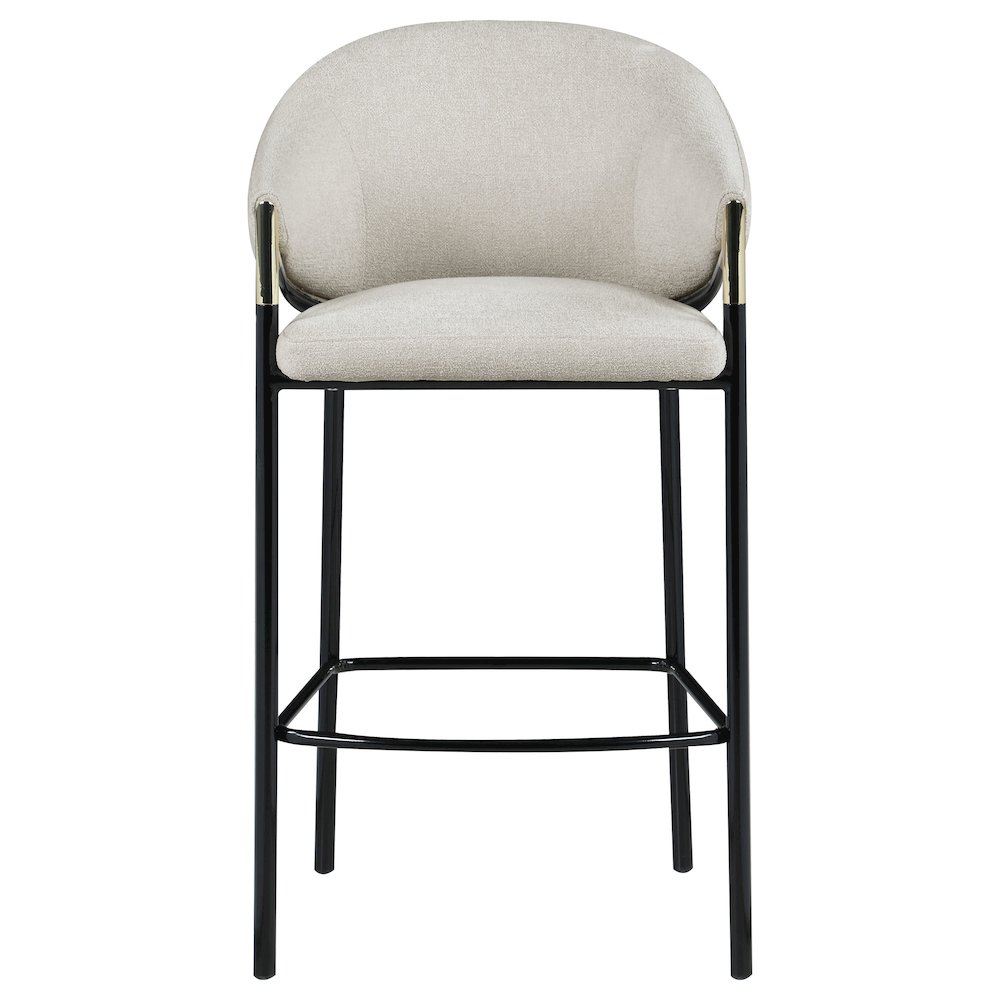 Chadwick Fabric Upholstered Bar Chair Beige (Set of 2). Picture 4