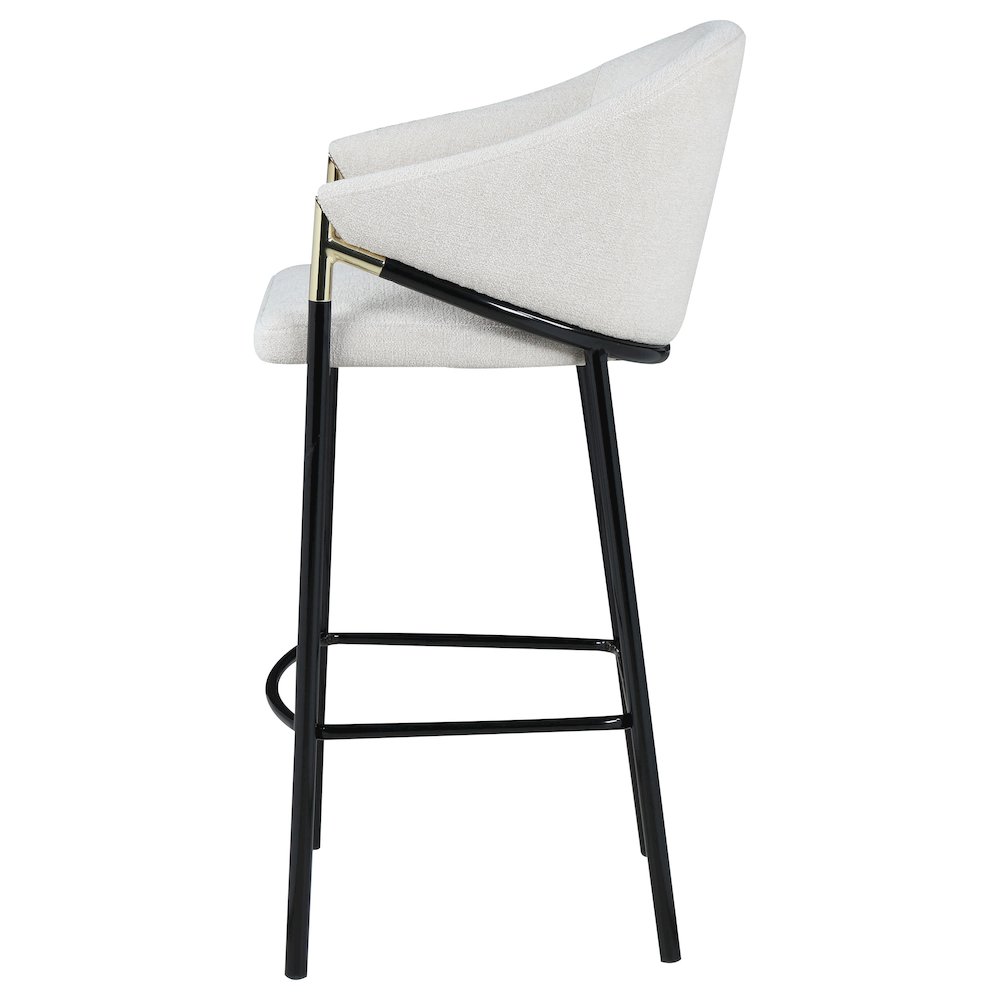 Chadwick Fabric Upholstered Bar Chair Beige (Set of 2). Picture 6