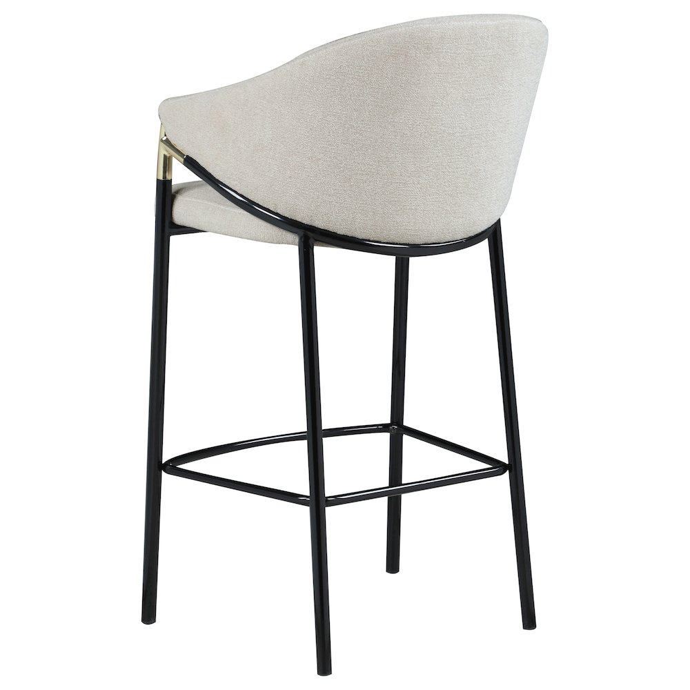 Chadwick Fabric Upholstered Bar Chair Beige (Set of 2). Picture 7