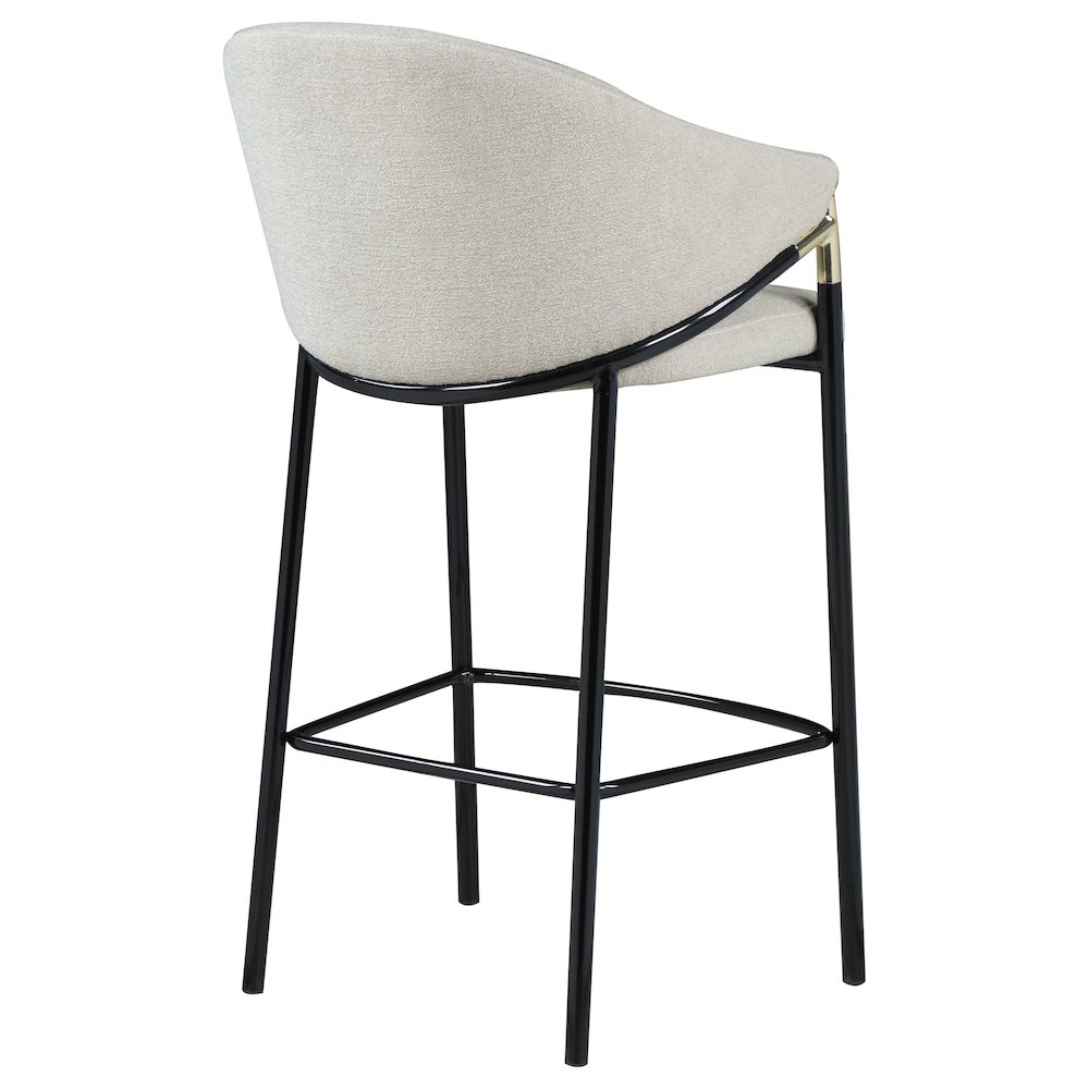 Chadwick Fabric Upholstered Bar Chair Beige (Set of 2). Picture 9