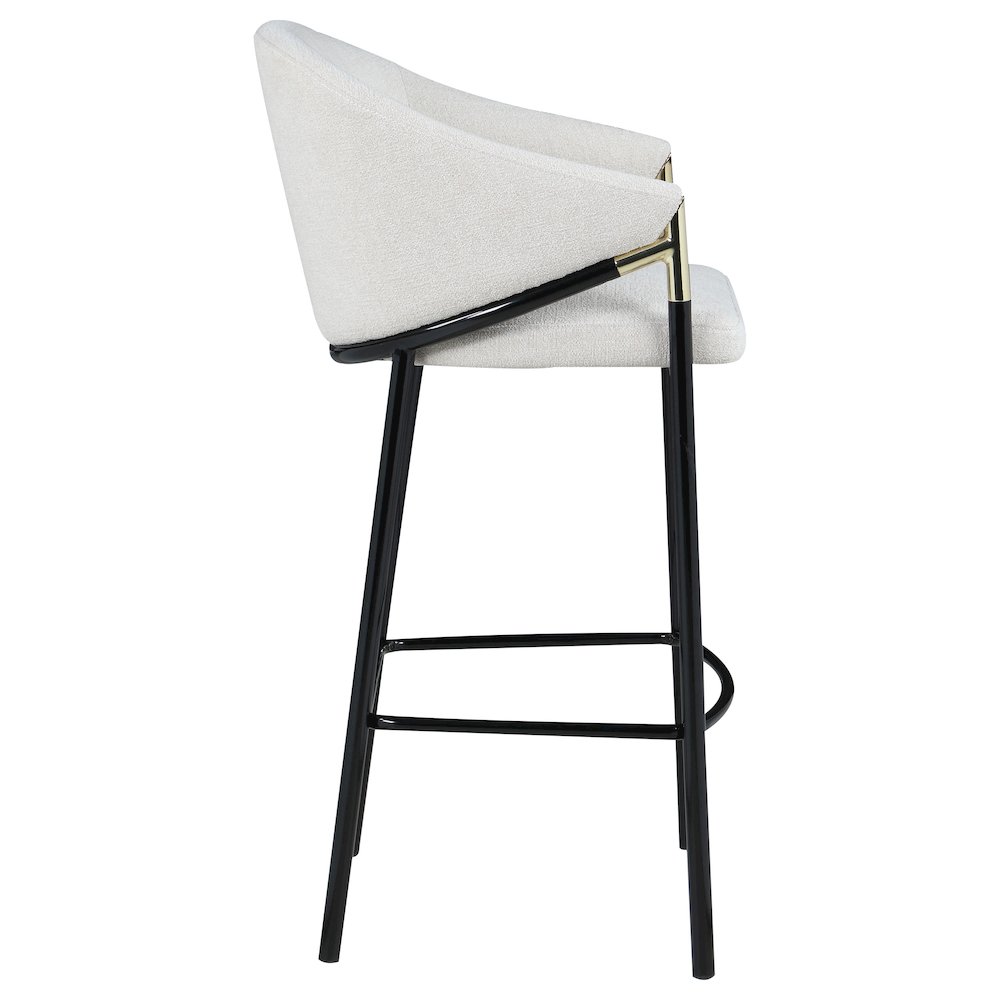 Chadwick Fabric Upholstered Bar Chair Beige (Set of 2). Picture 10