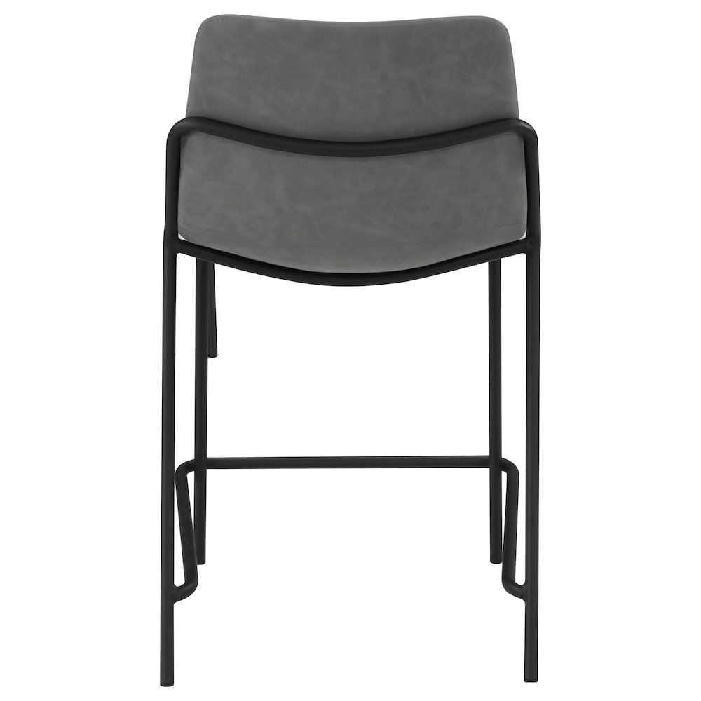 Earnest Upholstered Counter Chair Grey (Set of 2). Picture 8