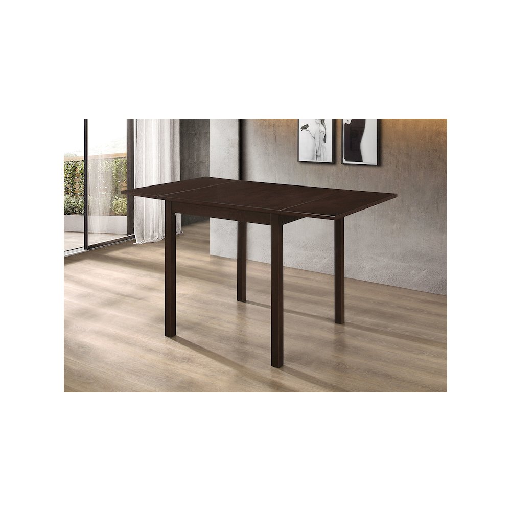 Kelso Rectangular 52-inch Extension Dining Table Cappuccino. Picture 6