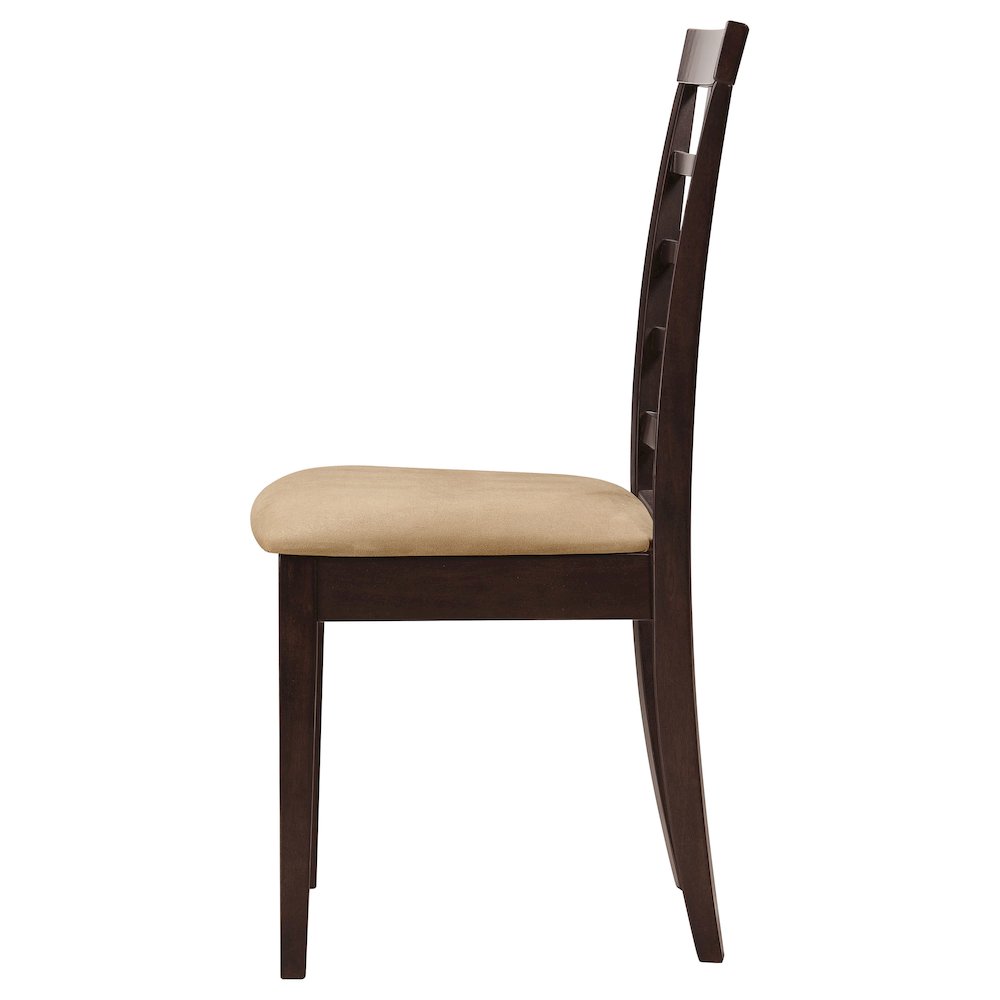 Kelso Lattice Back Dining Side Chair Cappuccino (Set of 2). Picture 5