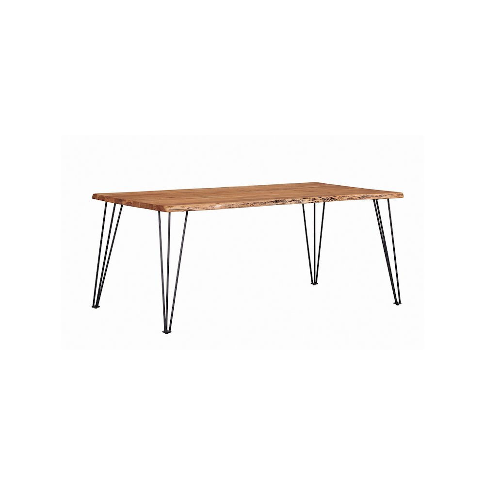 Sherman 71-inch Live Edge Dining Table Natural Acacia. Picture 1