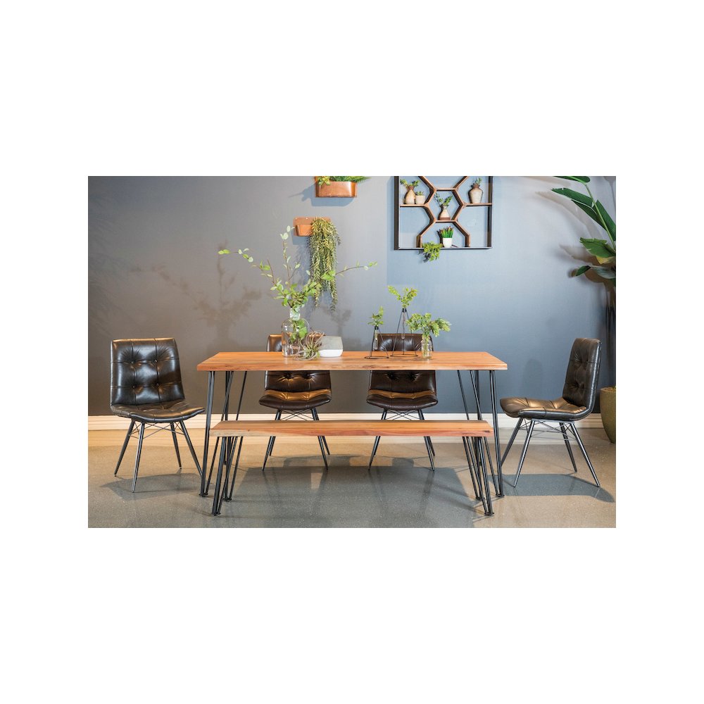 Sherman 71-inch Live Edge Dining Table Natural Acacia. Picture 7