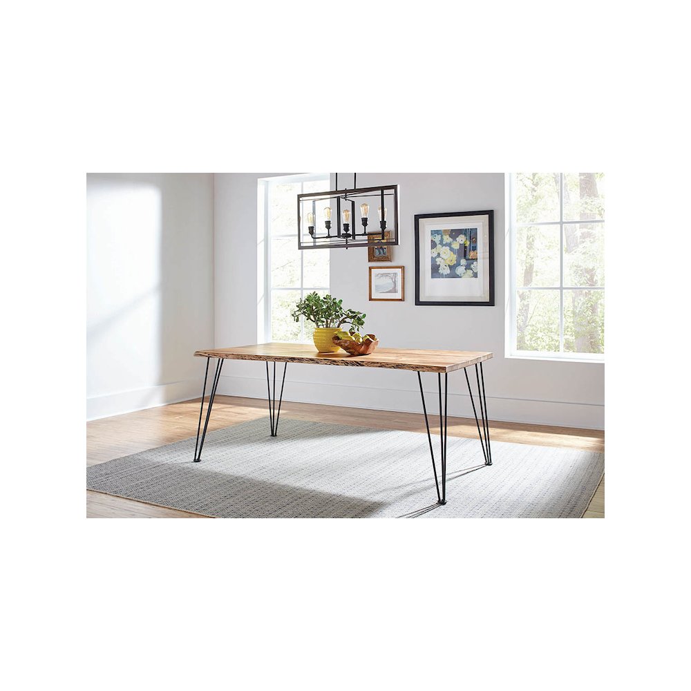 Sherman 71-inch Live Edge Dining Table Natural Acacia. Picture 5