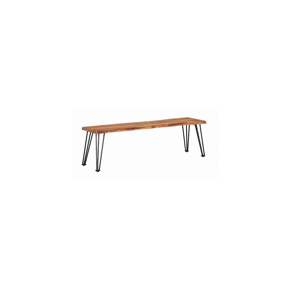 Sherman Wood Dining Bench Natural Acacia. Picture 1