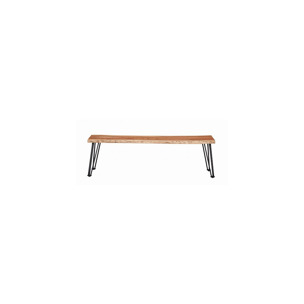 Sherman Wood Dining Bench Natural Acacia. Picture 3