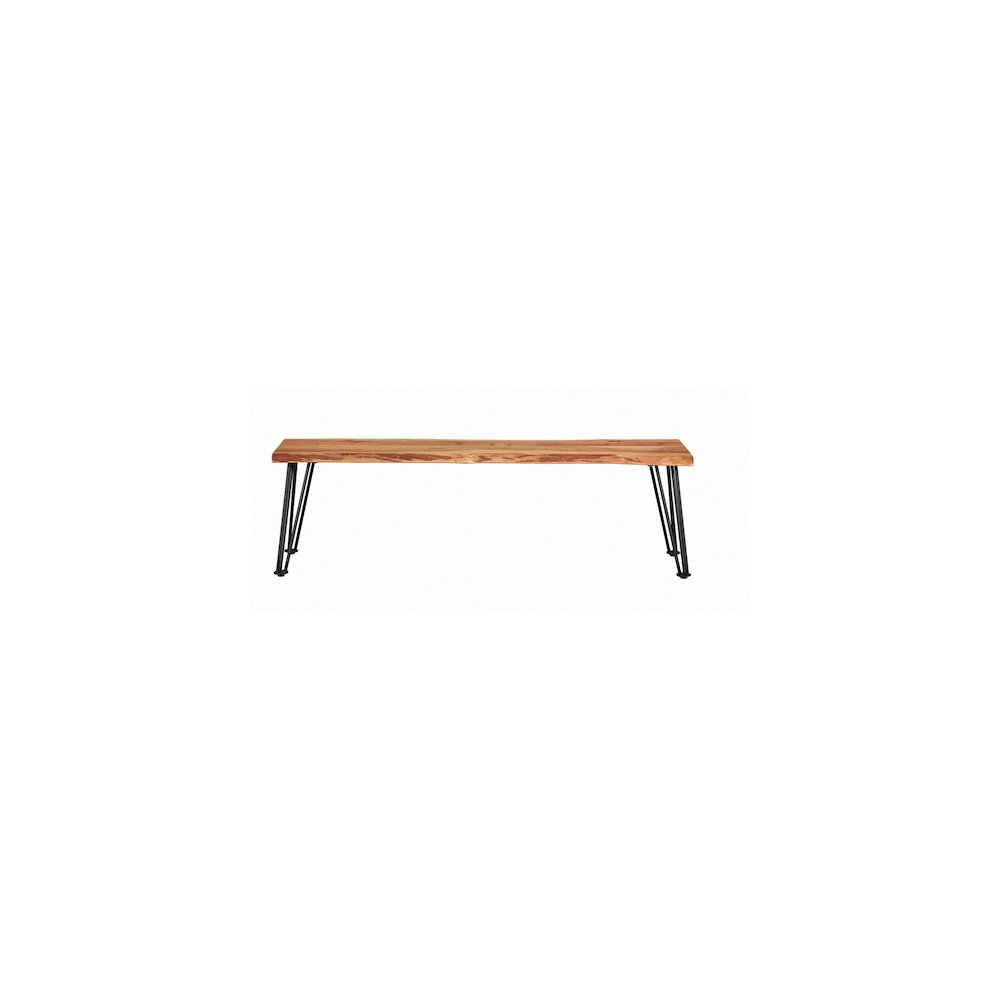 Sherman Wood Dining Bench Natural Acacia. Picture 5