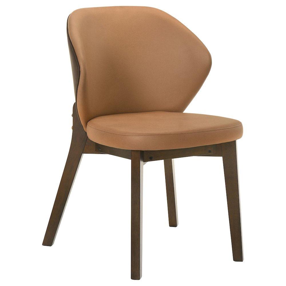 Randolph Dining Side Chair Butterscotch and Brown (Set of 2). Picture 3