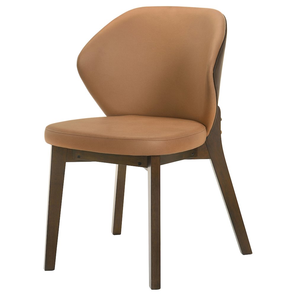 Randolph Dining Side Chair Butterscotch and Brown (Set of 2). Picture 5