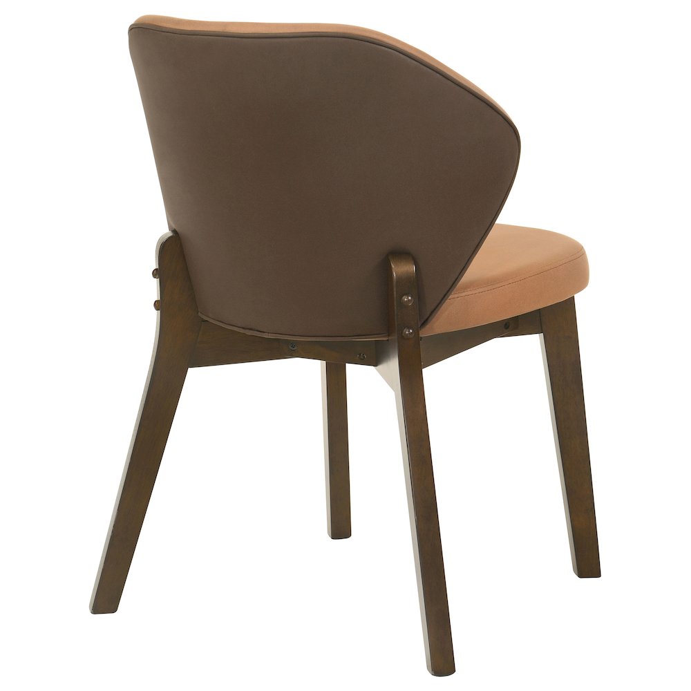 Randolph Dining Side Chair Butterscotch and Brown (Set of 2). Picture 8