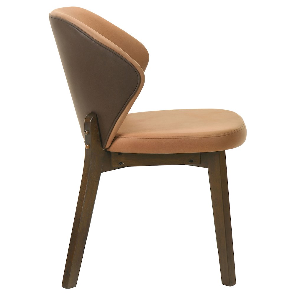 Randolph Dining Side Chair Butterscotch and Brown (Set of 2). Picture 9