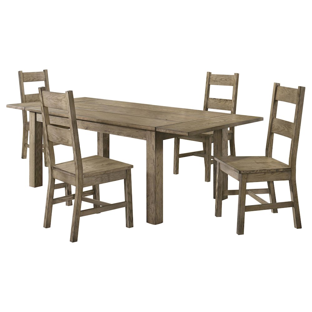 Cardova 5-piece Extension Table Dining Set Vineyard Oak. Picture 2