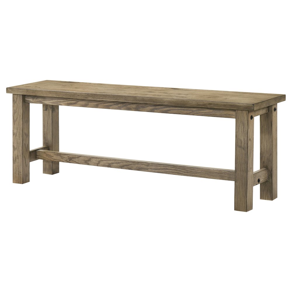Cardova 51-inch Solid Wood Dining Bench Vineyard Oak. Picture 4