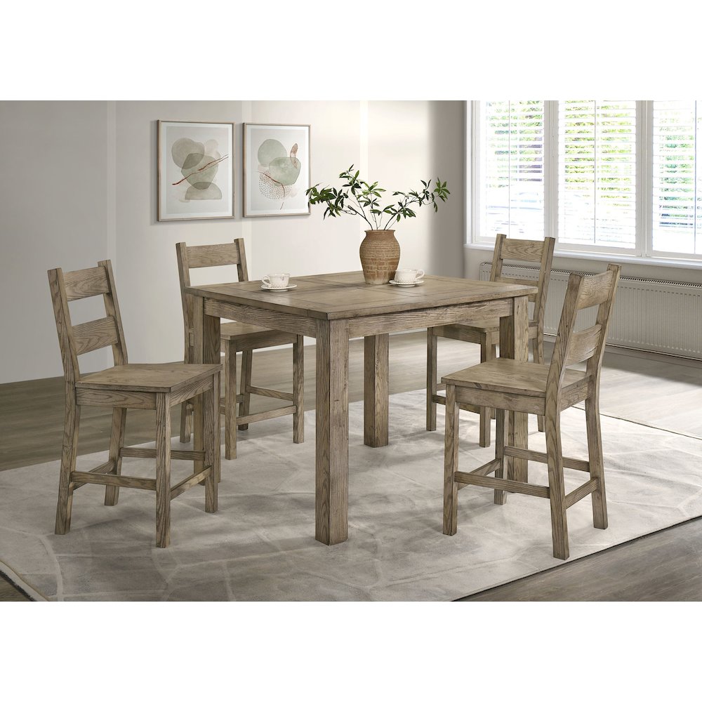 Cardova Square Counter Height Dining Table Vineyard Oak. Picture 10