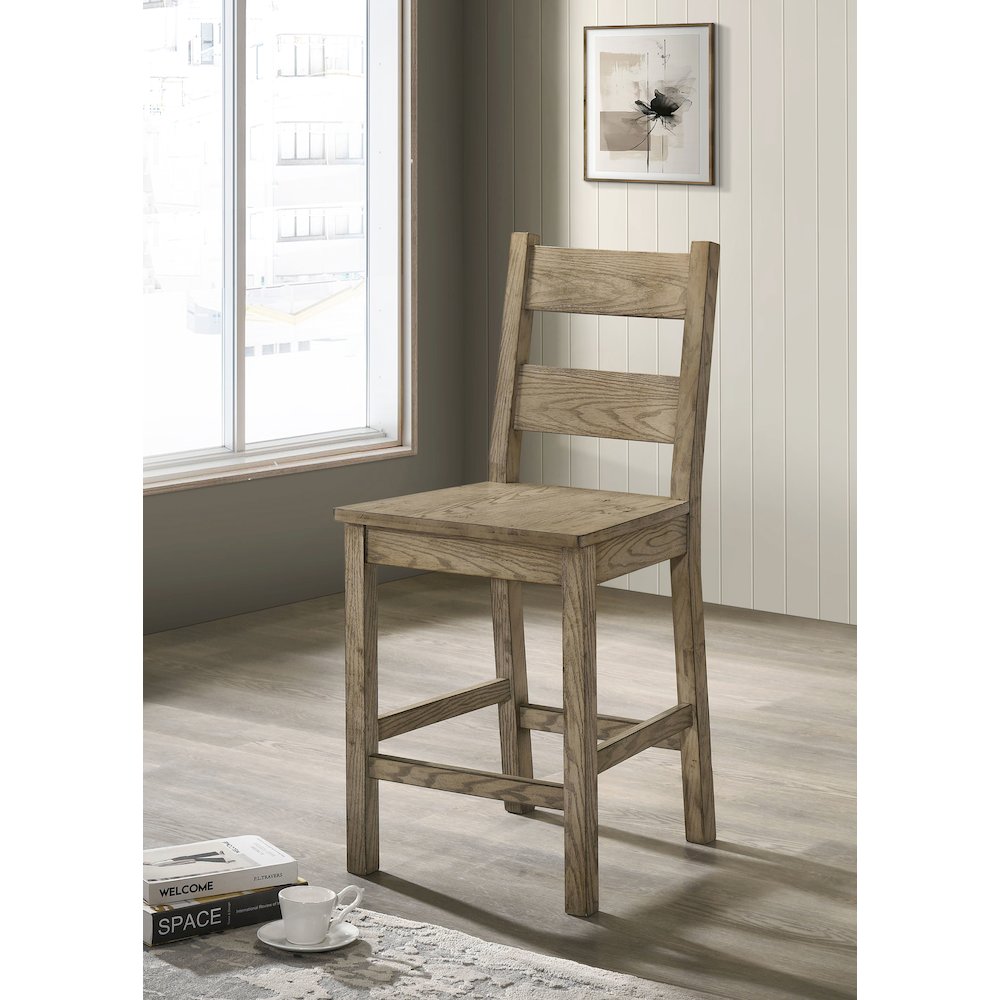 Cardova Counter Height Dining Chair Vineyard Oak (Set of 2). Picture 2