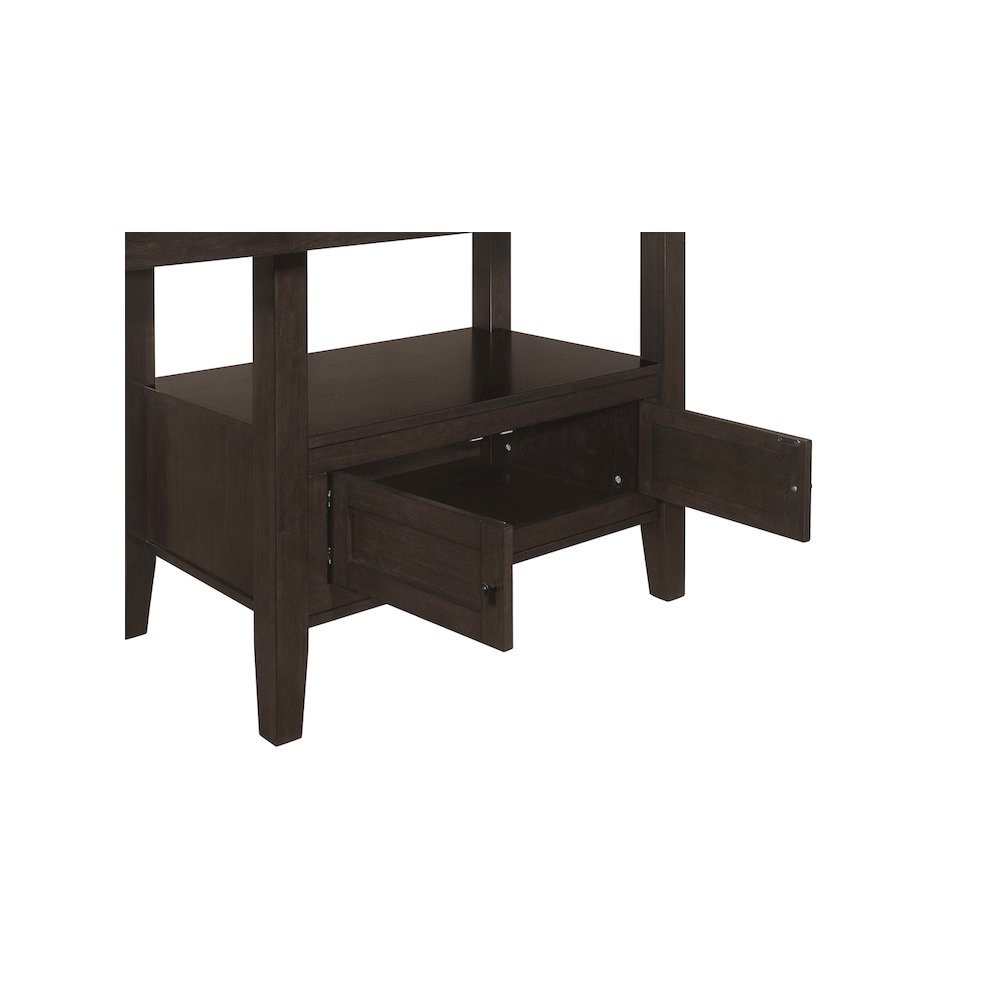 Prentiss 78-inch Extension Counter Dining Table Cappuccino. Picture 11