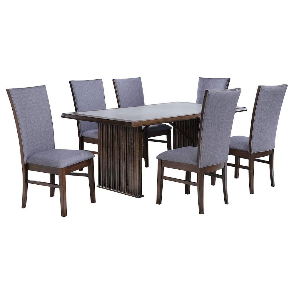 Sherwood 5-piece Rectangular Dining Set Brown. Picture 2