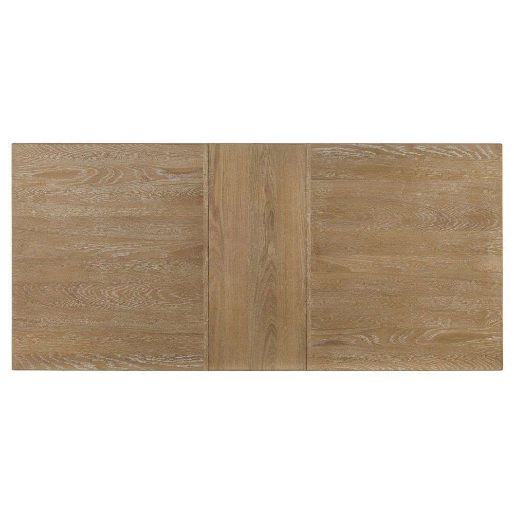 Adina 89-inch Extension Dining Table Distressed Light Brown. Picture 8