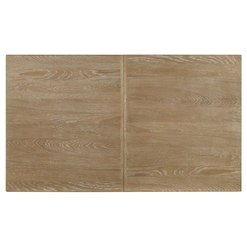 Adina 89-inch Extension Dining Table Distressed Light Brown. Picture 9